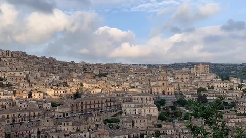Modica timelaps cloud and sun Stock Footage 116554704