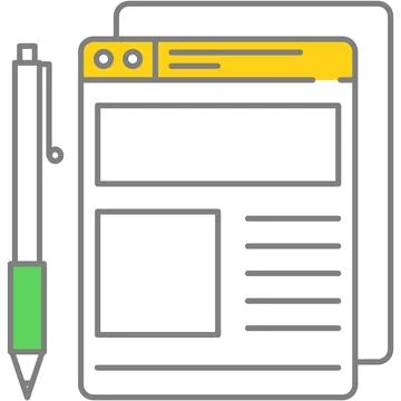 Modification icon mobile app page software vector Stock Illustration