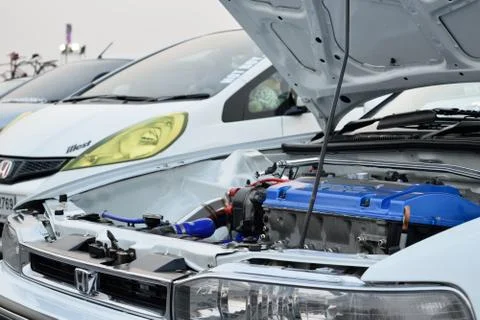 Modifications car show at The 4th Anniversary of Flushstyle Thailand. Foto stock