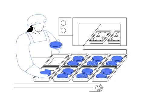 Modified atmosphere packaging abstract concept vector illustration. Stock Illustration