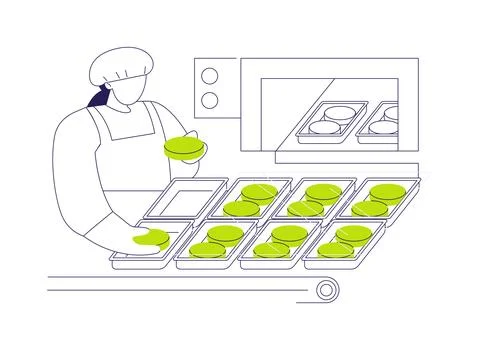 Modified atmosphere packaging abstract concept vector illustration. Stock Illustration