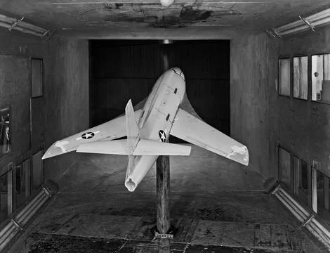 Modified Bell X-1 model pioneered variable-sweep studies in 1947.  Photogra.. Photos