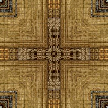 Modified designer wood texture for wall covering, reed, rug, floor tiles, carpet Illustrazione stock
