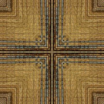 Modified designer wood texture for wall covering, reed, rug, floor tiles, carpet Stock Illustration