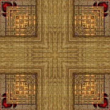 Modified designer wood texture for wall covering, reed, rug, floor tiles, carpet Stock Illustration