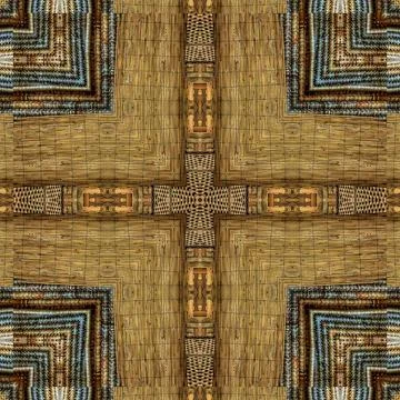 Modified designer wood texture for wall covering, reed, rug, floor tiles, carpet Stock Illustration