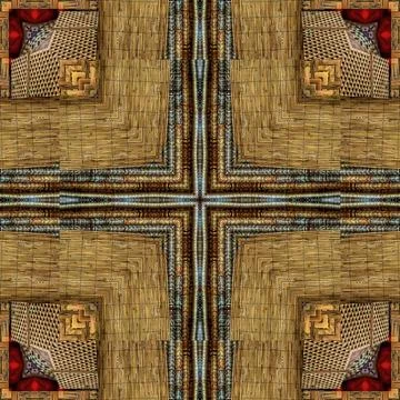 Modified designer wood texture for wall covering, reed, rug, floor tiles, carpet Illustrazione stock