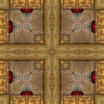 Modified designer wood texture for wall covering, reed, rug, floor tiles, carpet Illustrazione stock