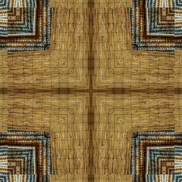 Modified designer wood texture for wall covering, reed, rug, floor tiles, carpet Stock Illustration