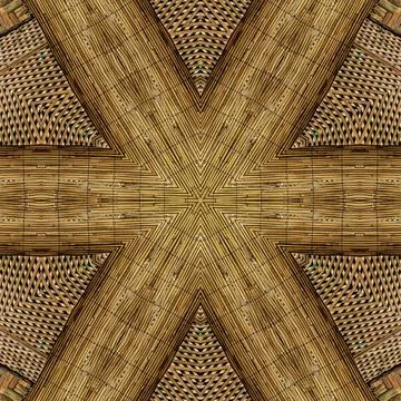 Modified designer wood texture for wall covering, reed, rug, floor tiles, carpet イラスト素材