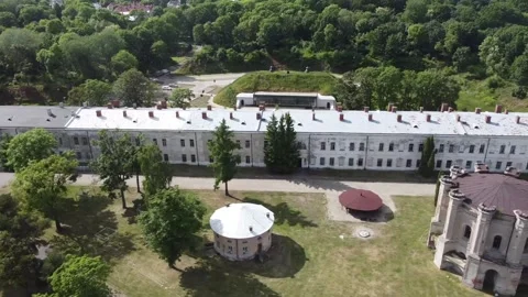 Modlin Fortress by Drone Stock Footage 250658215
