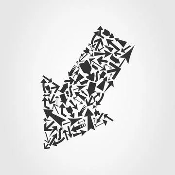 Modular arrow Stock Photos