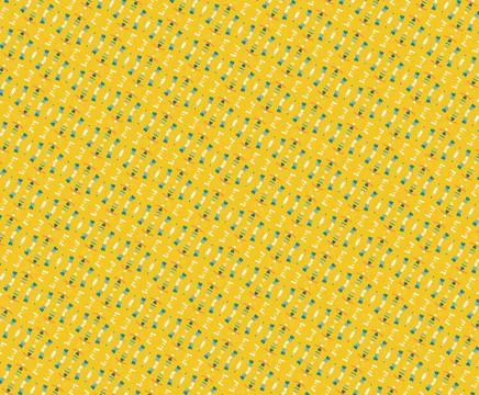 Modular block linework texture in tangerine, bright gold, yellow sun, cream, ice Stock Illustration