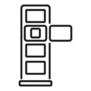 Modular building blocks creating structure Ilustración de archivo