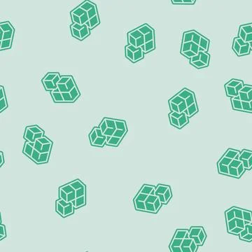 Modular components glyph seamless pattern Stock-Illustration