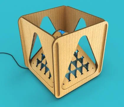 Modular designer lamp. 3D illustration Stock Illustration
