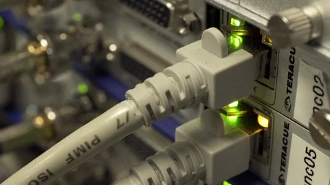 Modular DVB to IP gateway system for IPTV headends Stock Footage 102867248