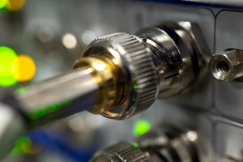 Modular DVB to IP gateway system for IPTV headends encoders Stock Photos