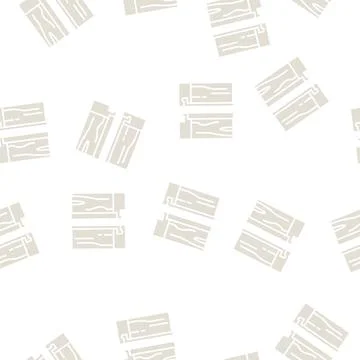 Modular floor puzzle glyph seamless pattern Stock Illustration