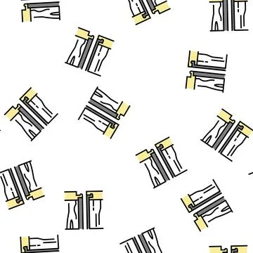 Modular floor puzzle vector seamless pattern Illustrazione stock