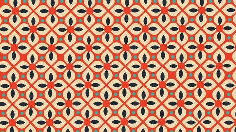 Modular flower tile background Stock Illustration