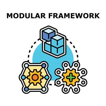 Modular framework concept representing development integration and connection Stock Illustration