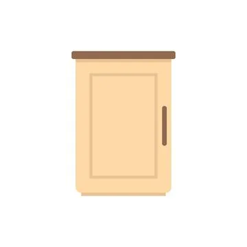 Modular furniture icon flat vector. Interior kitchen Stock Illustration
