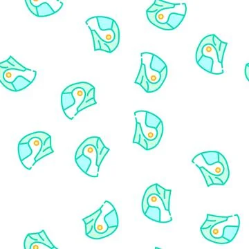 Modular helmet motorcycle vector seamless pattern Stock Illustration