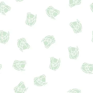 Modular motorcycle helmet glyph seamless pattern Stock Illustration