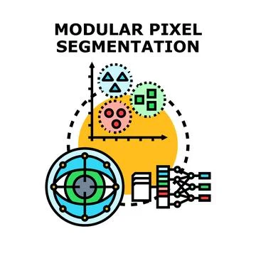 Modular pixel segmentation process for computer vision 库存插图