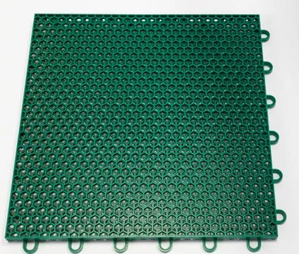 Modular plastic floor isolated on a white. Stock Photos