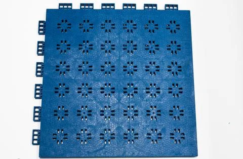 Modular plastic floor isolated on a white. Stock Photos