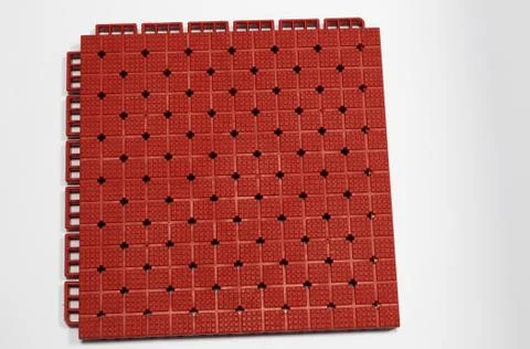 Modular plastic floor isolated on a white. Stock Photos