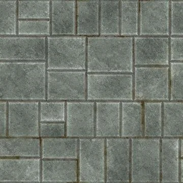 Modular Rectangular Concrete Paving Block Texture Seamless Background Stock Photos
