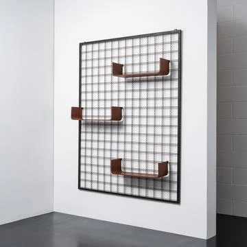 Modular wall bookcase Stock Photos