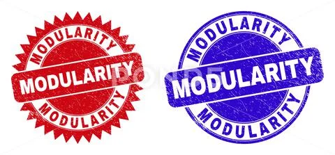 MODULARITY Round and Rosette Stamp Seals with Corroded Surface: Royalty ...