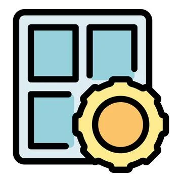 Module managing representing software development and customization Stock Illustration