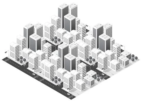 Module object element for building design army armed troop isometric Stock Illustration