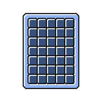 Module solar panel color icon vector illustration Stock Illustration