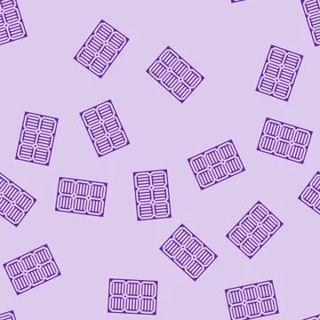 Module solar panel glyph vector seamless pattern Stock Illustration