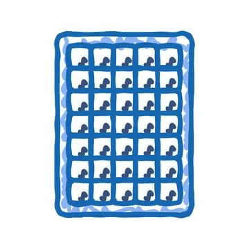 Module solar panel icon doodle illustration Ilustración de archivo