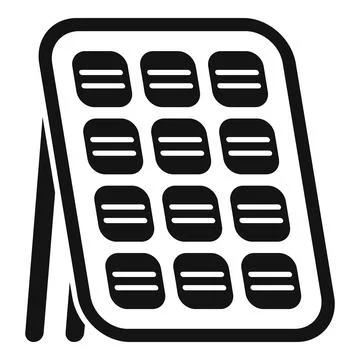 Module solar panel icon simple vector. Grid roof Stock Illustration