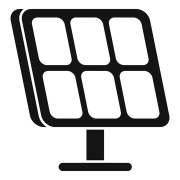 Module solar panel icon simple vector. Fixture light Stock Illustration