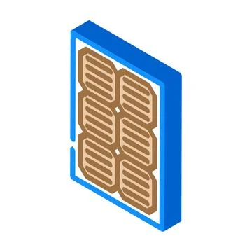 Module solar panel isometric icon vector illustration Stock-Illustration