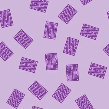 Module solar panel line vector seamless pattern イラスト素材