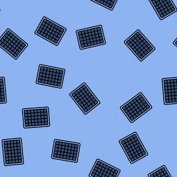 Module solar panel vector seamless pattern Stock Illustration