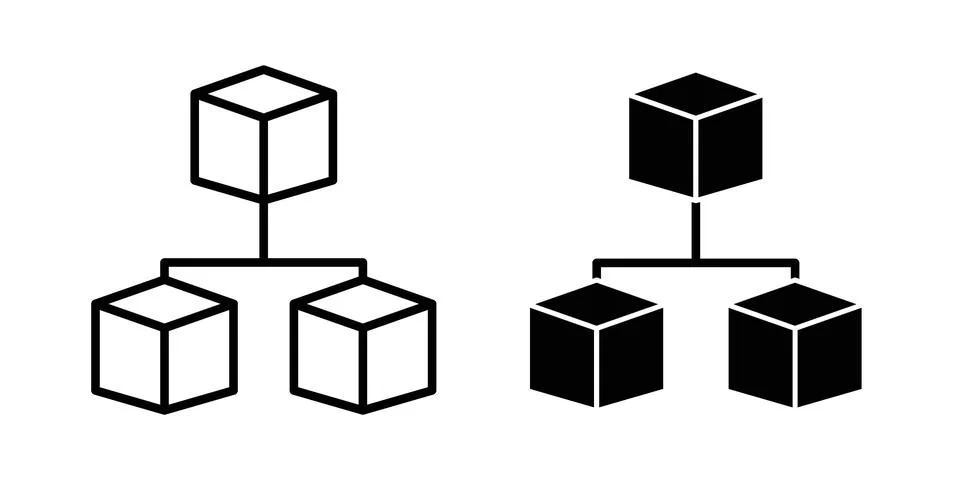 Modules icon set. Vector EPS 10 Stock Illustration
