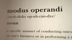 Meaning modus operandi Modus operandi