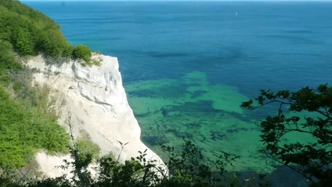 Moen chalk cliffs, Denmark Stock Footage 139269671