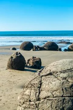 Moeraki Boulder Stock Photos